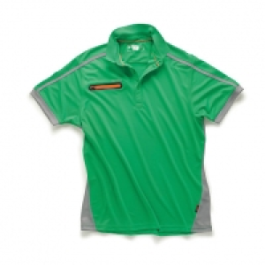 Scruffs Pro Active Zip Polo Green &pound;24.99