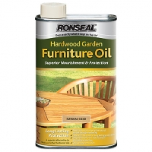 Ronseal Hardwood Garden Furniture Oil - Natural Clear 500ml &pound;11.99