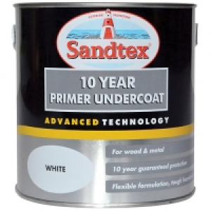 Sandtex 10 Year Primer Undercoat Paint - White 2.5L &pound;29.00