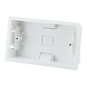 Wickes 2 Gang Dry Lining Box - White Pack of 10 £11.99