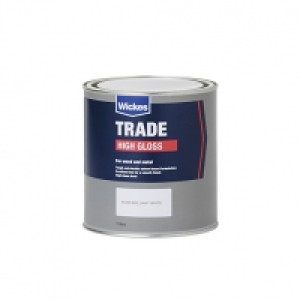 Wickes Trade High Gloss Paint - Pure Brilliant White 1L &pound;9.99