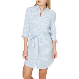 Debenhams  Dorothy Perkins - Blue textured shirt dress