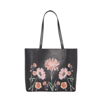 Debenhams  Dorothy Perkins - Black embroidered shopper bag