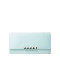Debenhams  Dorothy Perkins - Turquoise pearl bar clutch bag