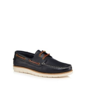 Debenhams  RJR.John Rocha - Navy leather Hawthorn boat shoes