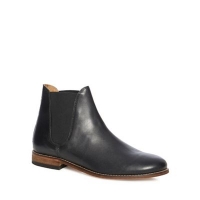 Debenhams  H By Hudson - Black leather Abner Chelsea boots