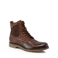 Debenhams  Jack & Jones - Brown Dean lace-up boots