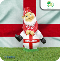 InExcess  G Plants Resin England Football Garden Gnome