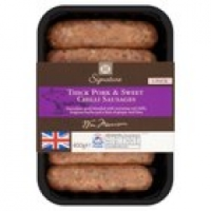 M Signature Thick Pork And Chilli Sausag