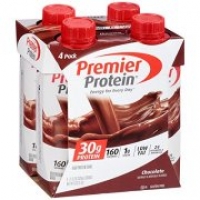 Walmart  Premier Protein Shake, Chocolate, 30g Protein, 4 Ct