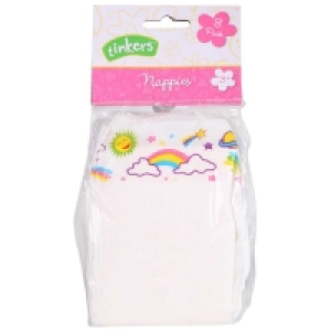 Tinkers Doll Nappies 8 Pack
