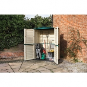 Rowlinson Plastic Lockable Tall Store Green & Cream - 5 x 2  &pound;319.99