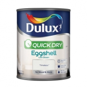 Dulux Quick Dry Eggshell Paint - Timeless 750ml &pound;19.30