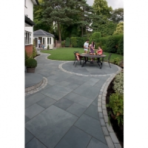 Marshalls Casarta Slate Textured Black 800 x 800 x 20mm Pavi &pound;1,224.99