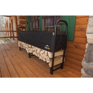 Shelterlogic Steel Frame Log Rack Black - 8 x 2 ft £89.99