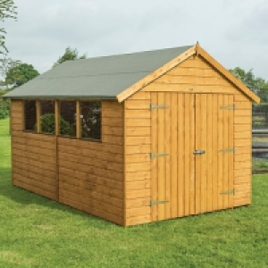 Rowlinson Premier Apex Double Door Shed - 12 x 8 ft &pound;899.99