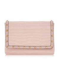Debenhams  Dune - Light pink Borriss studded clutch bag