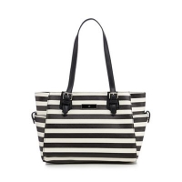 Debenhams  The Collection - Black striped print grab bag