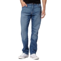 Debenhams  Wrangler - Texas stretch broke blue regular fit jeans