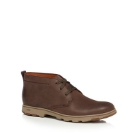 Debenhams  Caterpillar - Dark brown leather Ease chukka boots