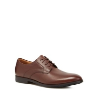 Debenhams  Clarks - Brown leather Corfield lace up shoes