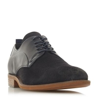 Debenhams  Bertie - Navy Branco perforated lace up derby shoes