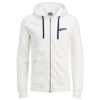 Debenhams  Jack & Jones - White zip up hoodie