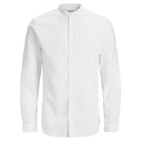 Debenhams  Jack & Jones - White Summer Mao shirt