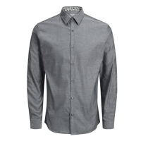 Debenhams  Jack & Jones - Grey Russel long sleeve shirt