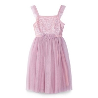 Debenhams  Yumi Girl - Girl light pink sequin party dress