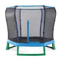 Debenhams  Plum - Blue and green 7ft junior jumper spring safe trampoli