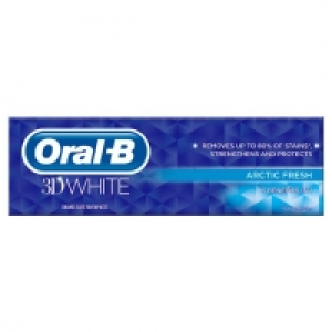 Oral-B 3D White Arctic Fresh Toothpaste 75Ml £1.75