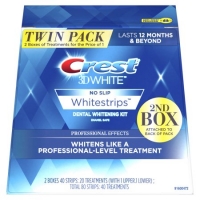 Walmart  Crest 3D White Whitestrips Professional Effects,Twin Pack, 4
