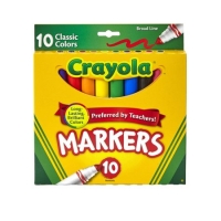 Walmart  Crayola Original Broad Line Markers, Assorted Classic Colors