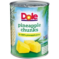 Walmart  Dole Pineapple Chunks in 100% Pineapple Juice 20 oz. Can