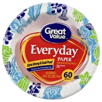 Walmart  Great Value Everyday Paper Premium Bowls, 60 Count