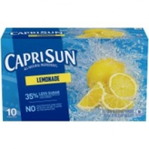 Capri Sun Juice Pouches, Lemonade, 6 fl oz x 10 Count, 60 fl