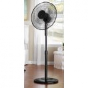 Mainstays 16 Inch 3-Speed Oscillating Pedestal Fan, Black, FS40-