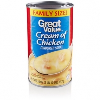 Walmart  Great Value Family Size Cream Of Chicken Condensed Soup, 26 