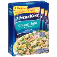 Walmart  StarKist Chunk Light Tuna in Water - 2.6 Ounce Pouches (Pack