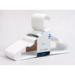 Mainstays 18 Pack Plastic HANGER - WHITE
