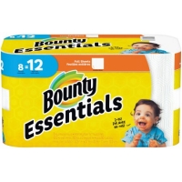 Walmart  Bounty Essentials Paper Towels, Full Sheet, 8 Giant Rolls