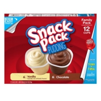 Walmart  Snack Pack Vanilla and Chocolate Pudding Cups, 3.25 Ounces (