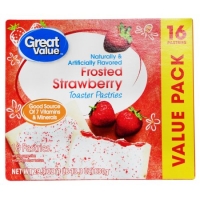 Walmart  Great Value Frosted Toaster Pastries, Strawberry, 29.3 oz, 1