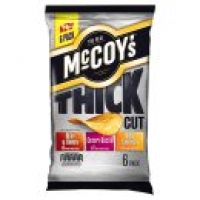 Asda Mccoys Thick Cut Meaty Crisps 6 Pack