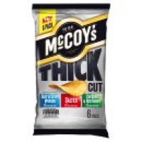Asda Mccoys Thick Cut Classic Crisps 6 Pack