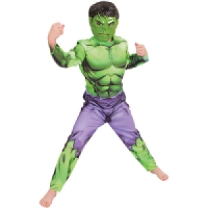 Marvel Avengers Hulk Classic Jumpsuit Costume and Mask - Siz