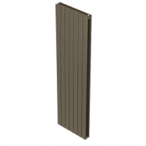 QRL Slieve Double Panel Vertical Designer Radiator - Bronze  &pound;338.00