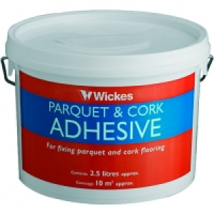 Wickes Parquet & Cork Flooring Adhesive - 2.5L £9.99