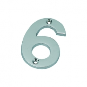 Wickes Door Number 6 - Chrome £3.25